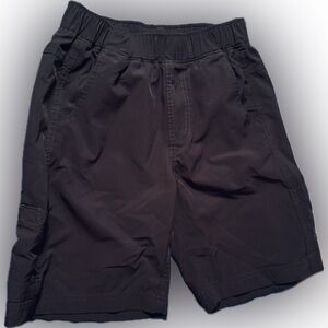 Black Cargo Shorts Slacks - L